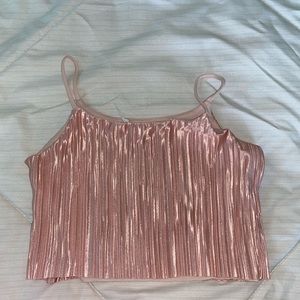 pink shimmer tank